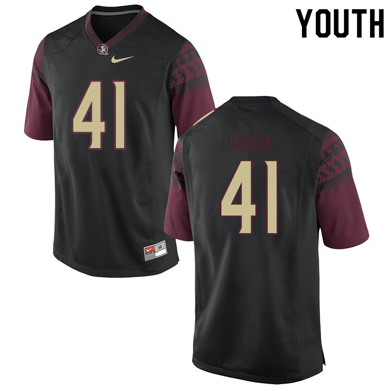 Youth #41 Joseph Garcia Florida State Seminoles College Football Jerseys Sale-Black - Click Image to Close